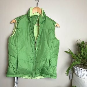 NWT Reversible Green Vest Cuffy’s of Cape Cod